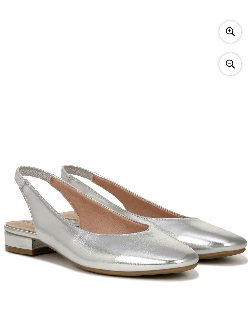 LifeStride Claire Ballet Flat silver 8.5